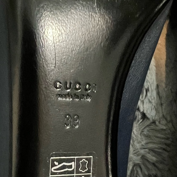 Gucci ballet flats in navy with logo buckle - Picture 5 of 8